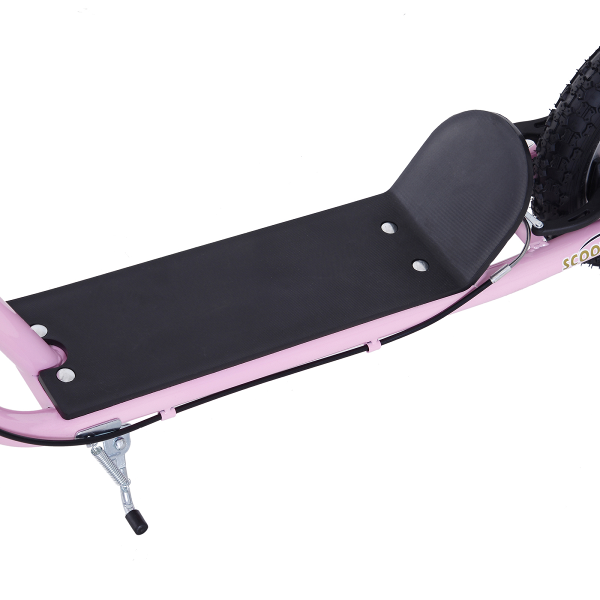 HOMCOM Kids Stunt Scooter 16 Inch Wheels Adjustable Height Pink, Age 5+, Steel Frame, Front and Rear Brakes