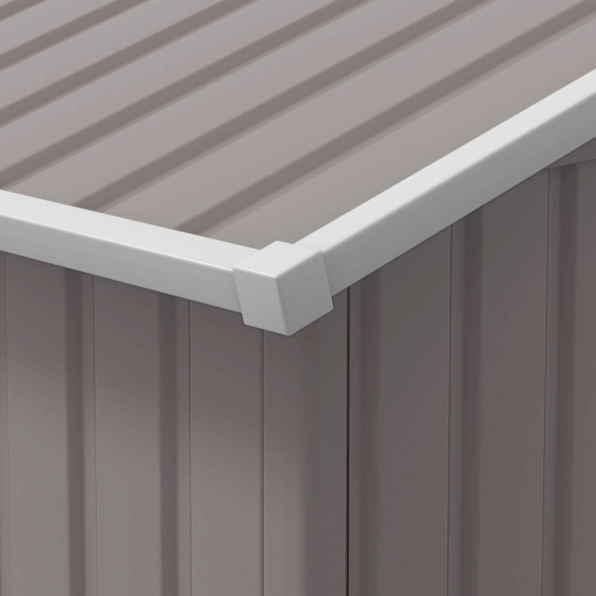 Outsunny Metal Garden Storage Shed, Sloped Roof, Double Door, 12.5ft x 11ft