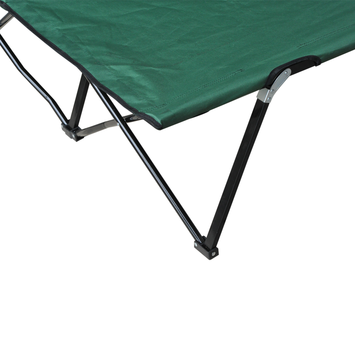 Double Camping Cot for 2 with Carry Bag, Portable, Green