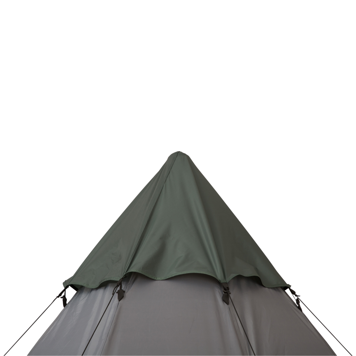 Large Tipi Camping Tent for 6 Adults, Mesh Windows, Carry Bag