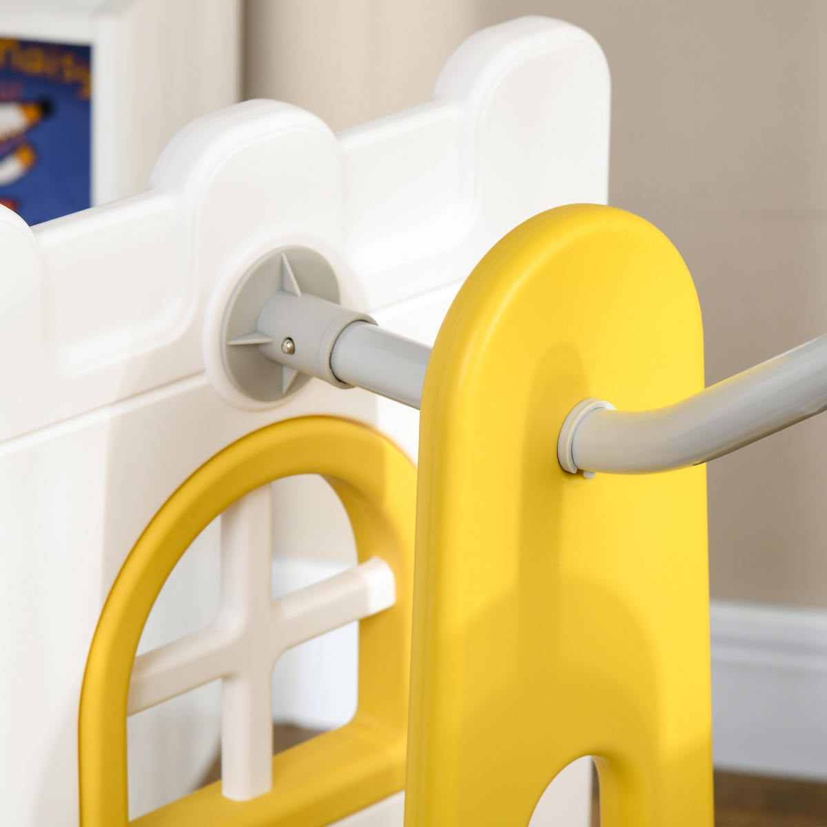 AIYAPLAY 6-in-1 Toddler Climber Playset with Slide, Swing, Hoop