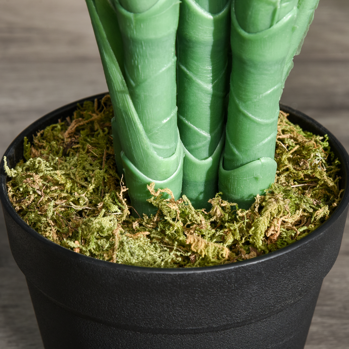 Outsunny Artificial Palm Tree with 18 Bendable Leaves, Cement-Filled Nursery Pot, 125cm
