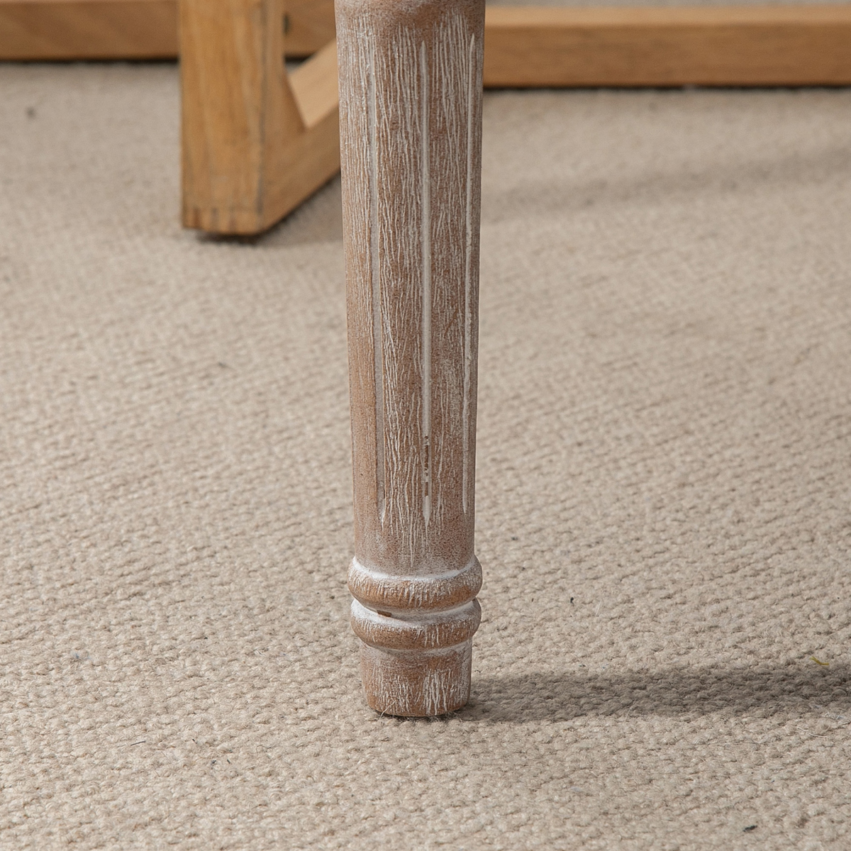 Tufted Upholstered Accent Bench with Linen-Touch Fabric, Beige