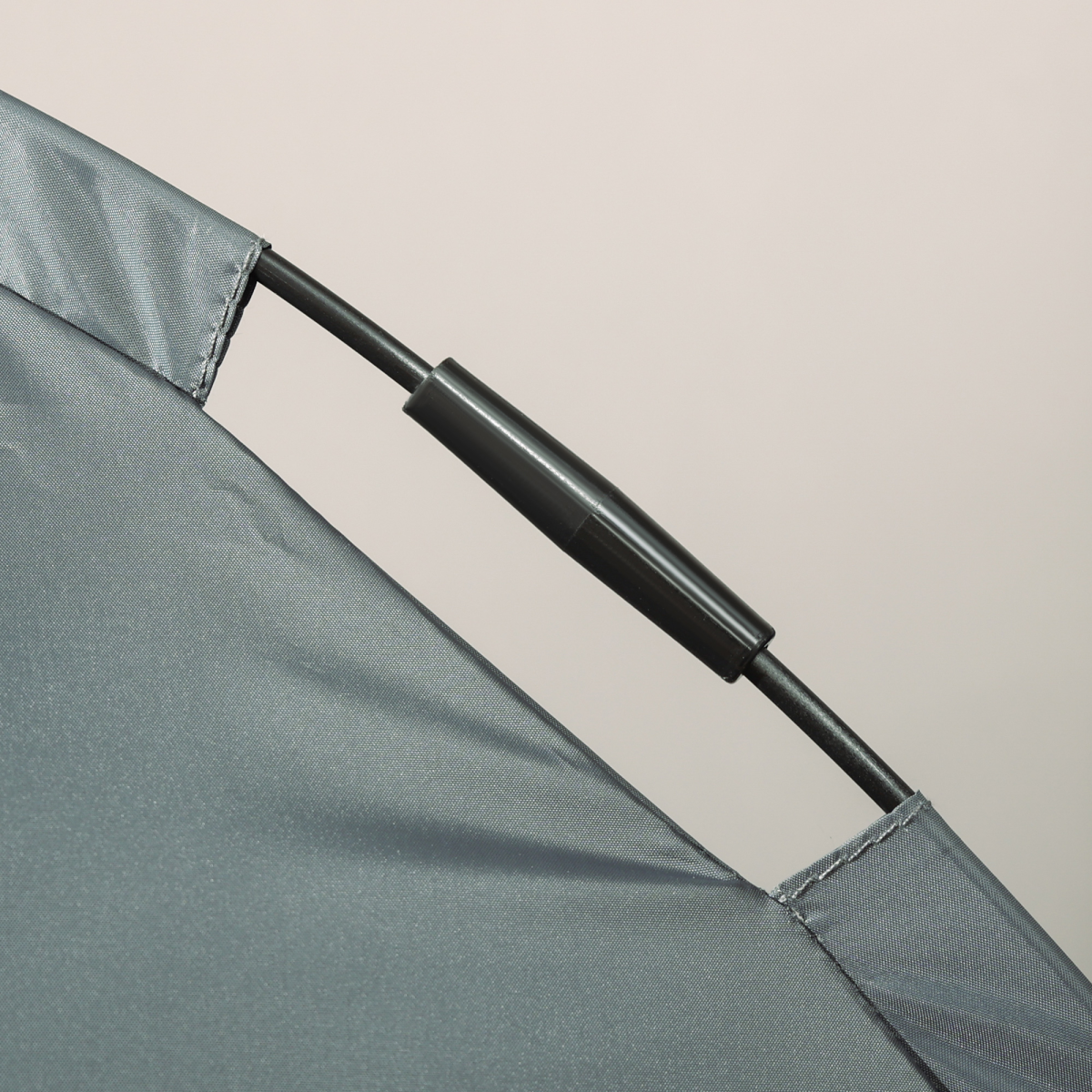 76cm Elevated Dog Bed with Removable Canopy, Raised Outdoor Pet Cot, Grey, Pawhut