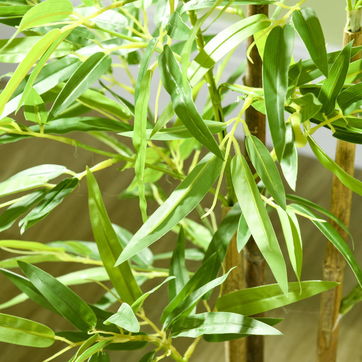 HOMCOM Artificial Bamboo Tree 120 cm with Pot for Indoor Decor
