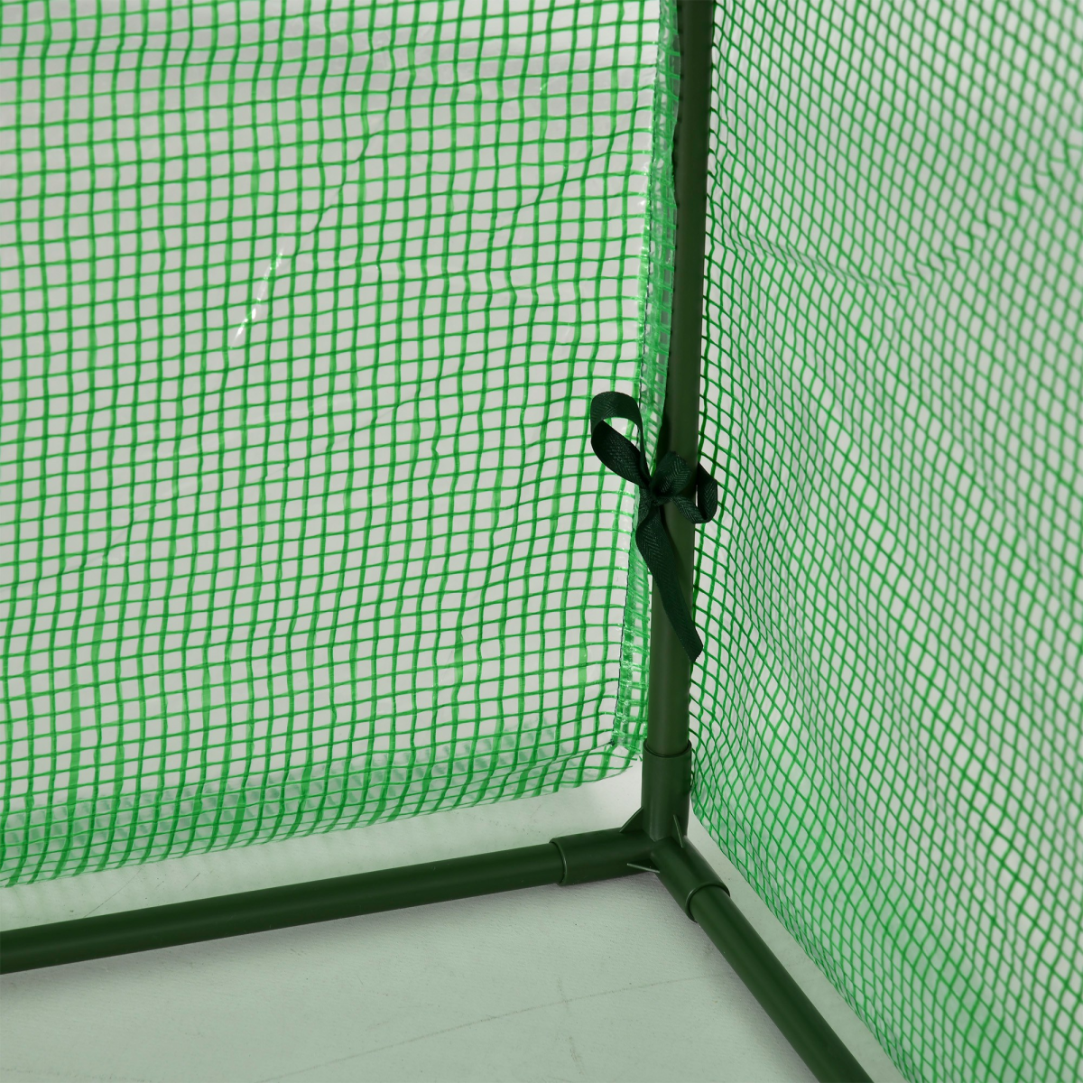 Outsunny Tunnel Greenhouse with Steel Frame and Zipped Roll-Up Doors