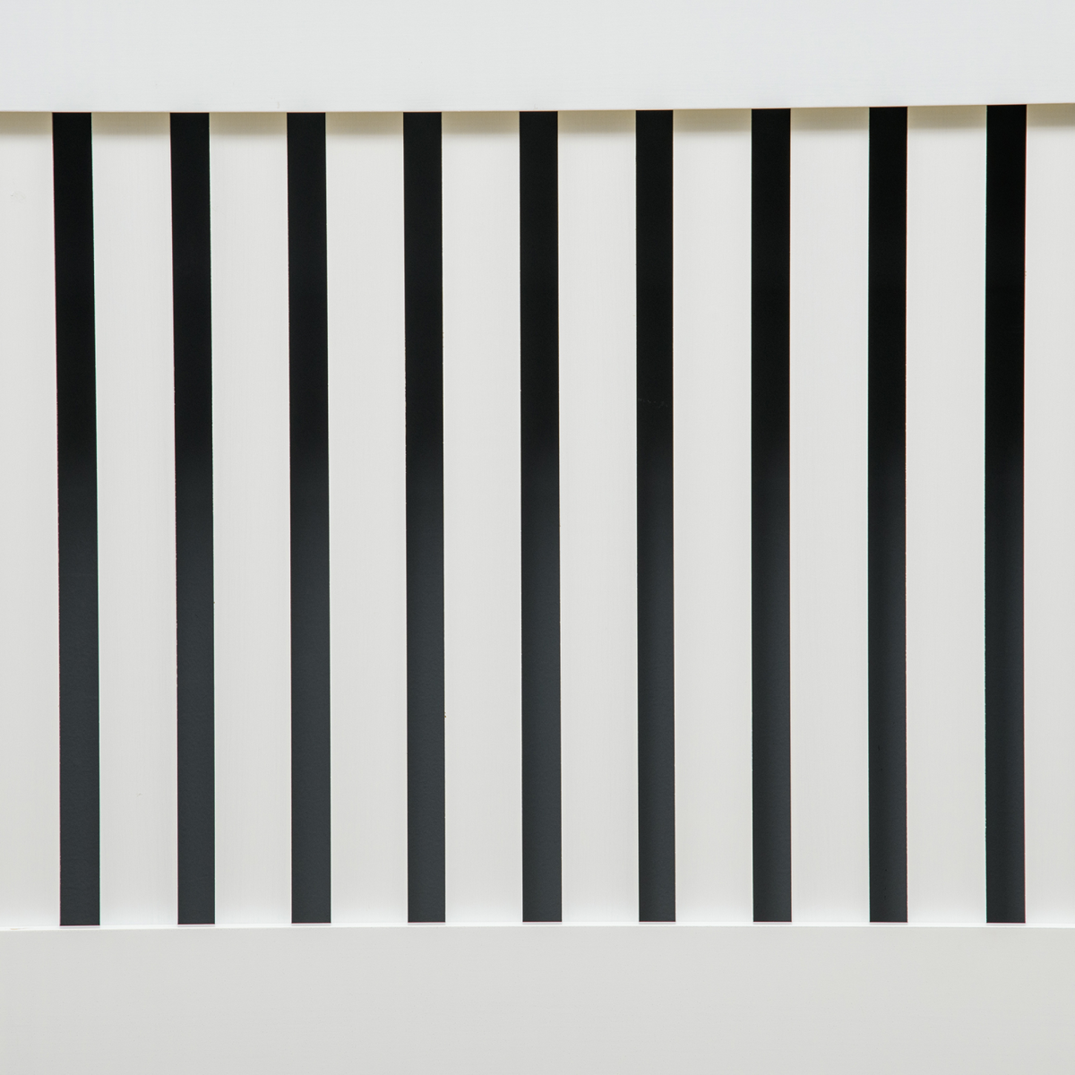 HOMCOM Painted Slatted MDF Radiator Cover Cabinet with Shelf, 172 x 19 x 81.5 cm