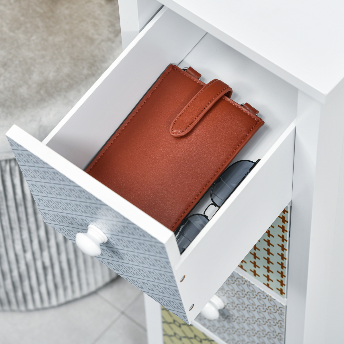 4-Drawer Storage Cabinet for Bedroom, Bathroom & Study