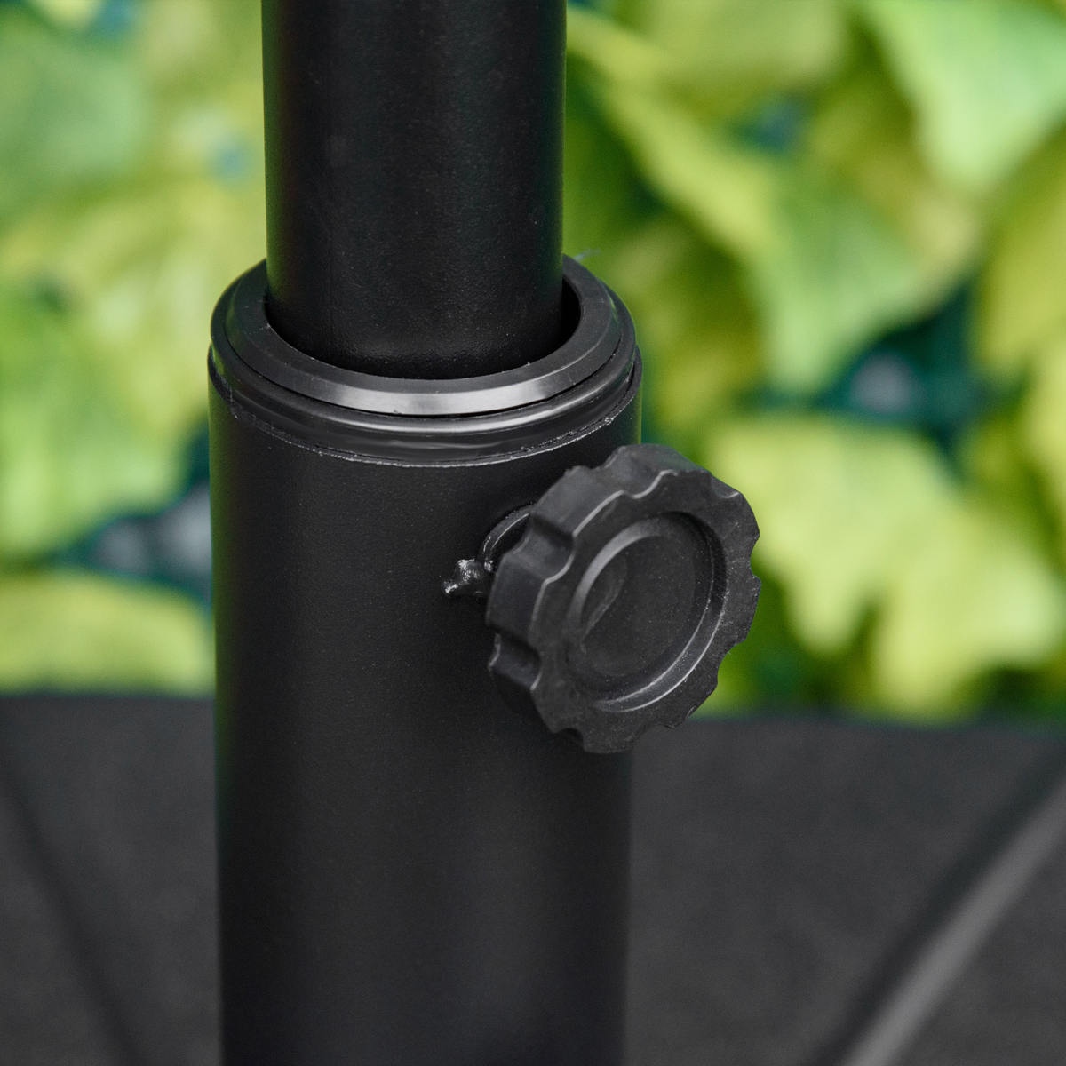 Garden Parasol Base Stand, Water or Sand Fillable, Up to 28kg Water or 40kg Sand, 38mm & 48mm Pole Holder, Black, Outsunny