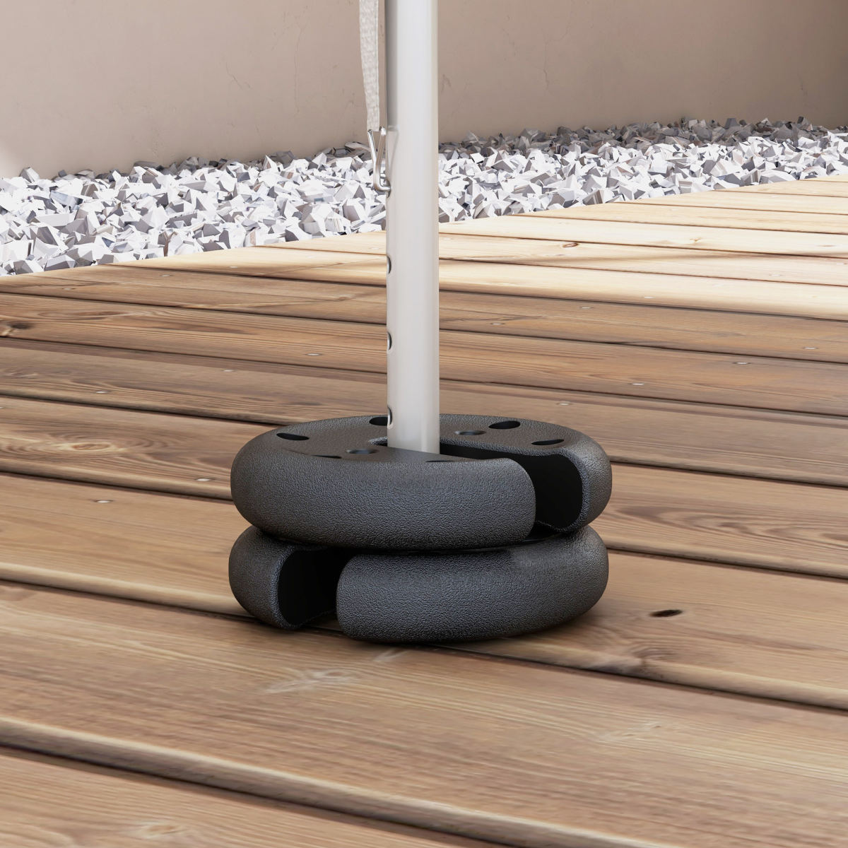 Outsunny 4-Piece Tent Base Weight Set for 20 x 20mm to 30 x 30mm Square Tubes