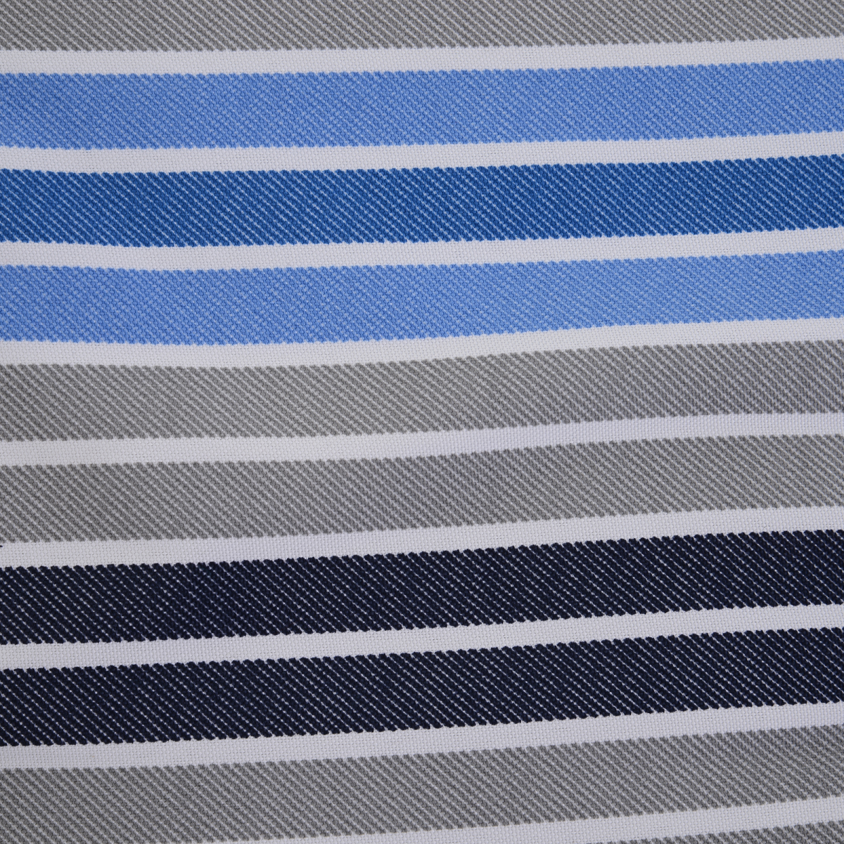 2-Piece Blue Striped Double Seat Patio Bench Cushion Set