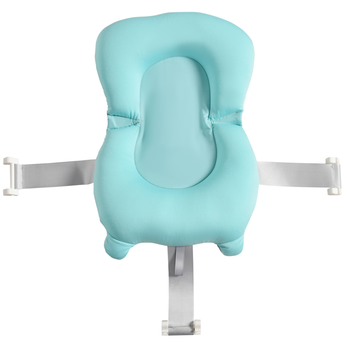 Foldable Baby Bath Tub with Cushion, Non-Slip, Green, Ages 0-3 Years