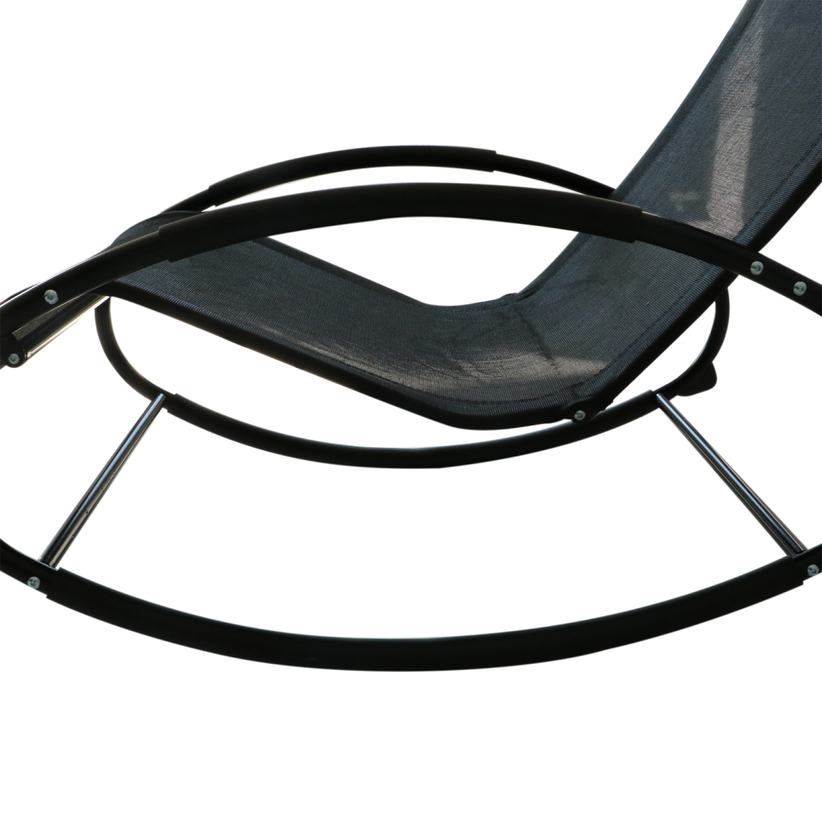Outsunny Orbital Zero Gravity Rocking Sun Lounger with Pillow Headrest, 88H cm
