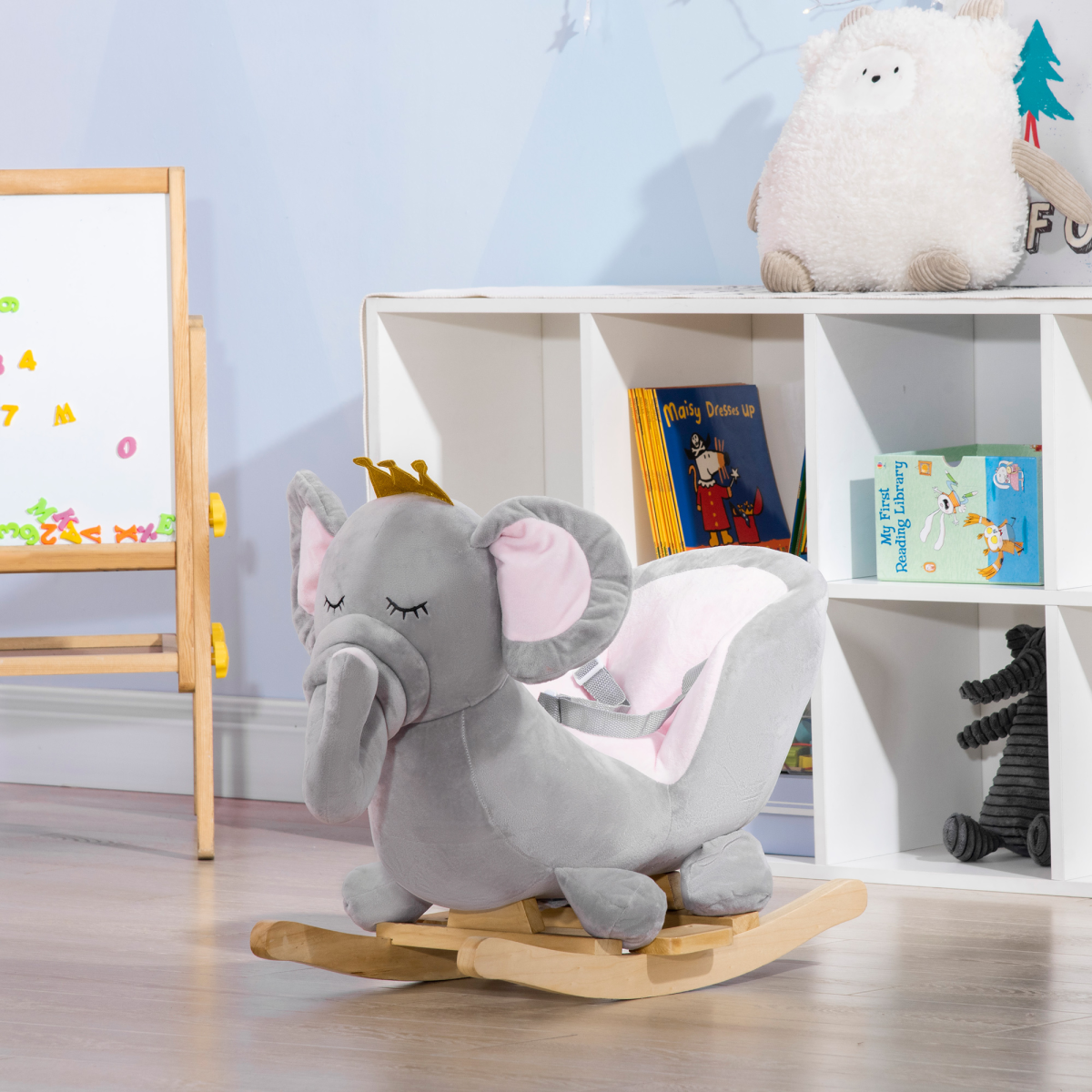 Baby Elephant Rocking Chair Rocker Toy with Sound, 18-36 Months