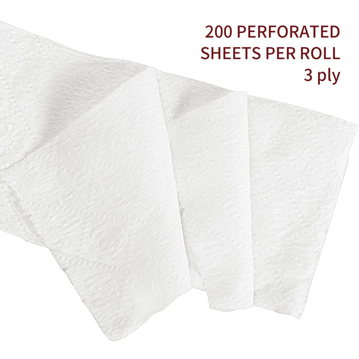 Vinsani Bamboo Toilet Rolls 24 Pack Eco-Friendly Sustainable Toilet Roll