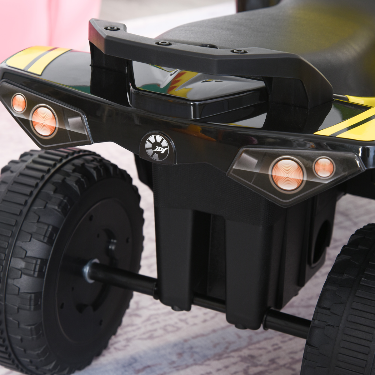 Toddler Quad Ride-On Car, Foot-to-Floor, Lights & Music