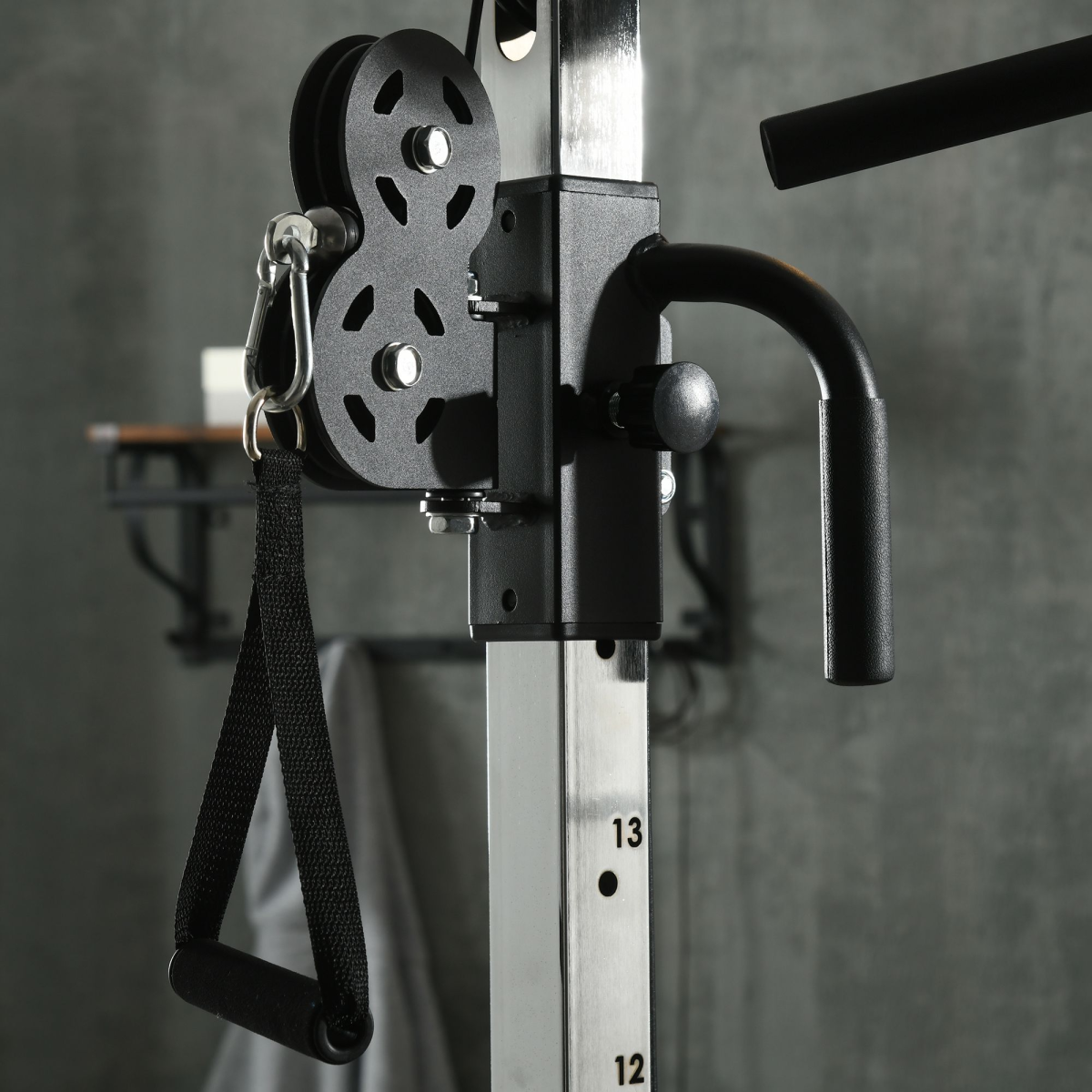 SPORTNOW Adjustable Home Gym Machine with Dual Pulley System