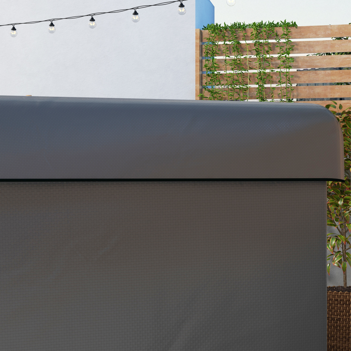 Outsunny Patio Swing Chair Cover, Heavy Duty, Dark Grey, 215x155x150cm