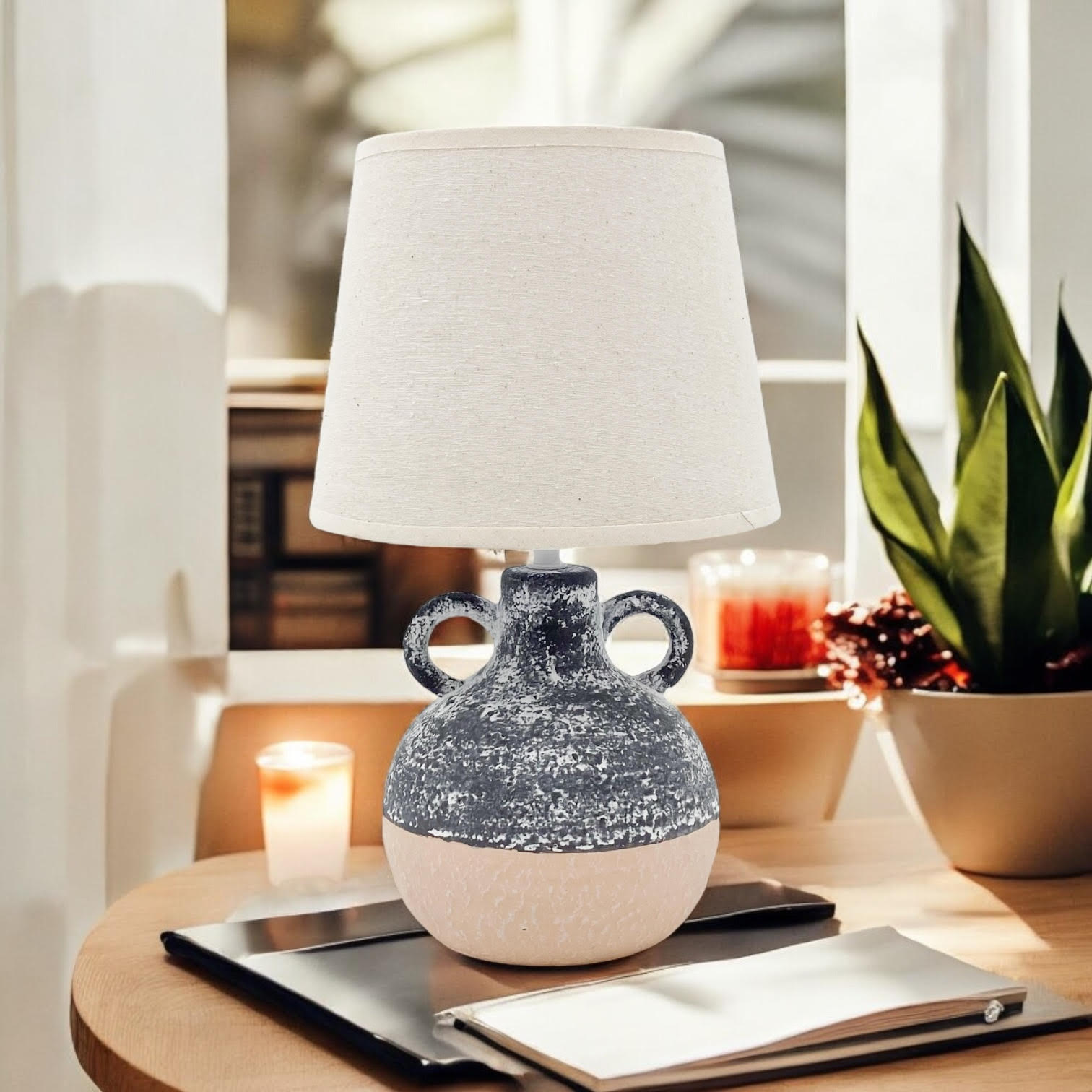 MSL Traditional Table Lamp with 9 Shade, Inline Rocker Switch, Double Insulated