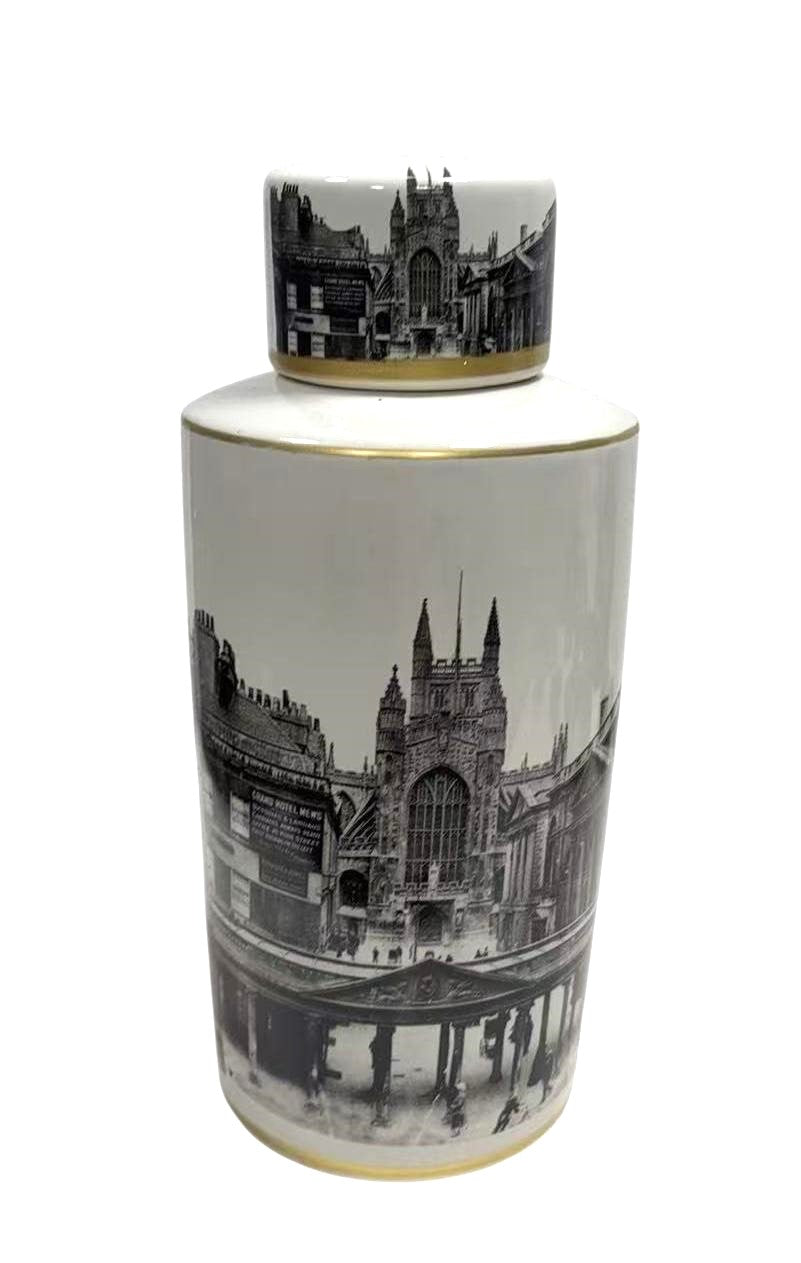 MSL 36cm Ceramic Jar with Lid