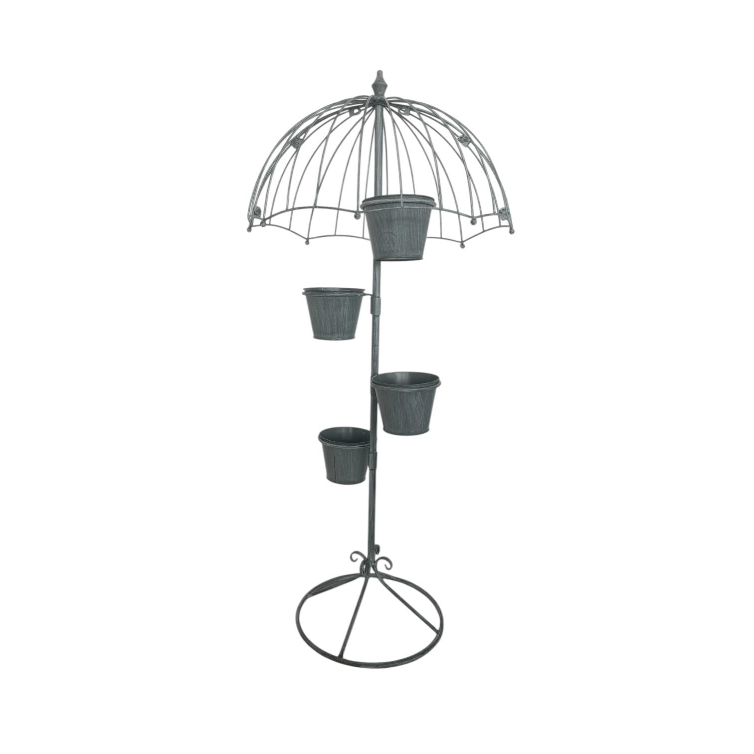 MSL 130cm Grey Metal Garden Planter