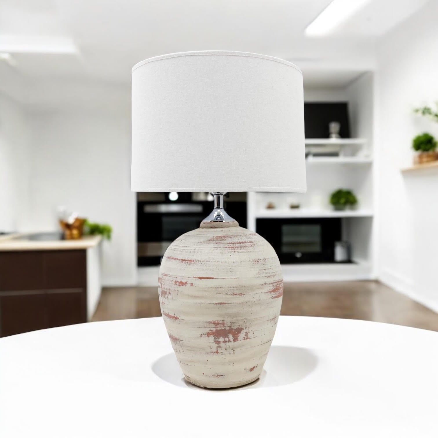 MSL Traditional Table Lamp with Inline Rocker Switch, Double Insulated, for Living Room or Bedroom