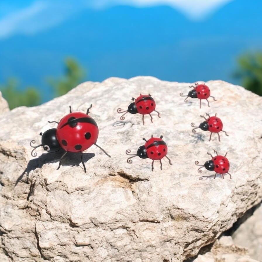 MSL Metal Garden Ladybirds Set of 6