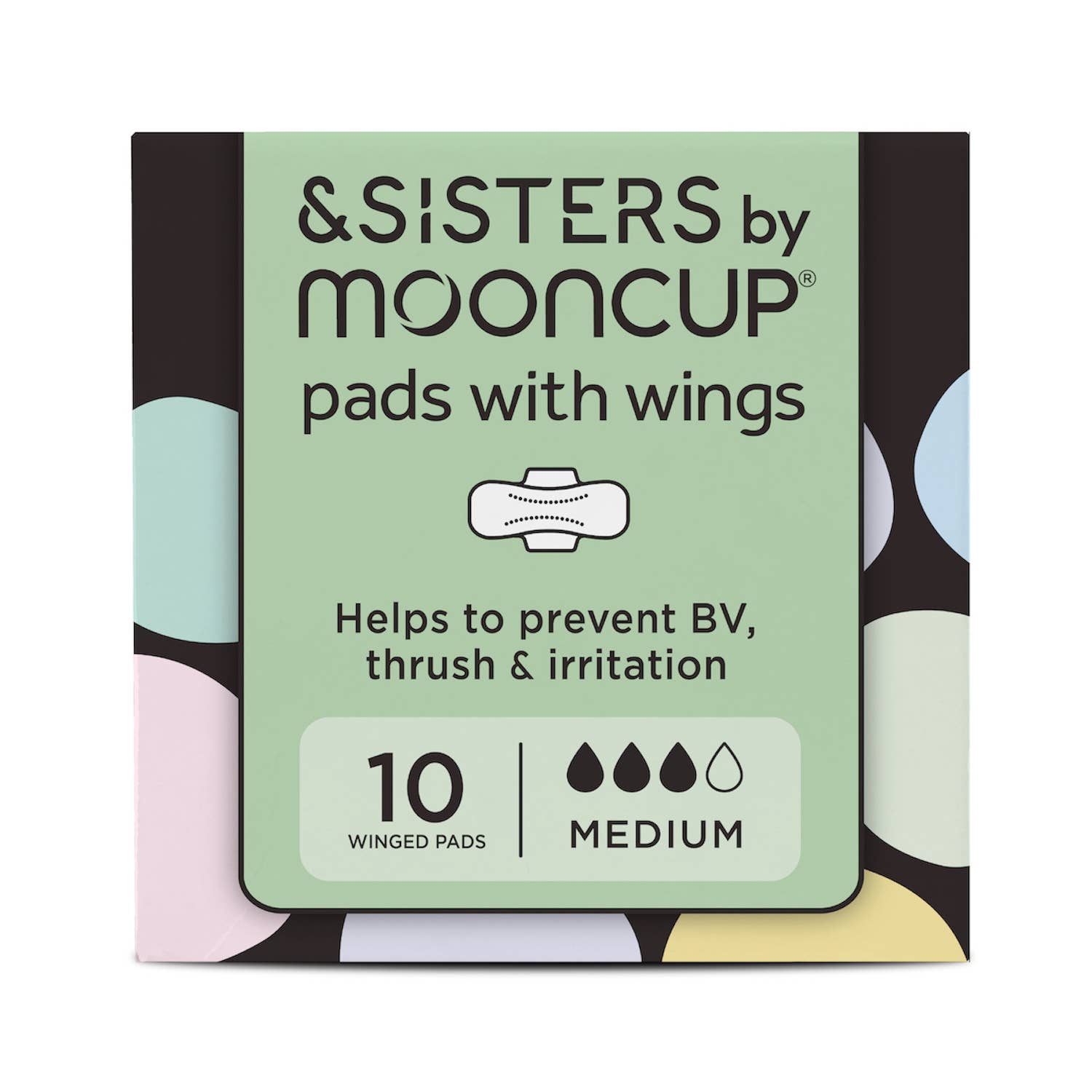 Pads with Wings | Medium/Day (10 pack) | Plastic-free| Vegan