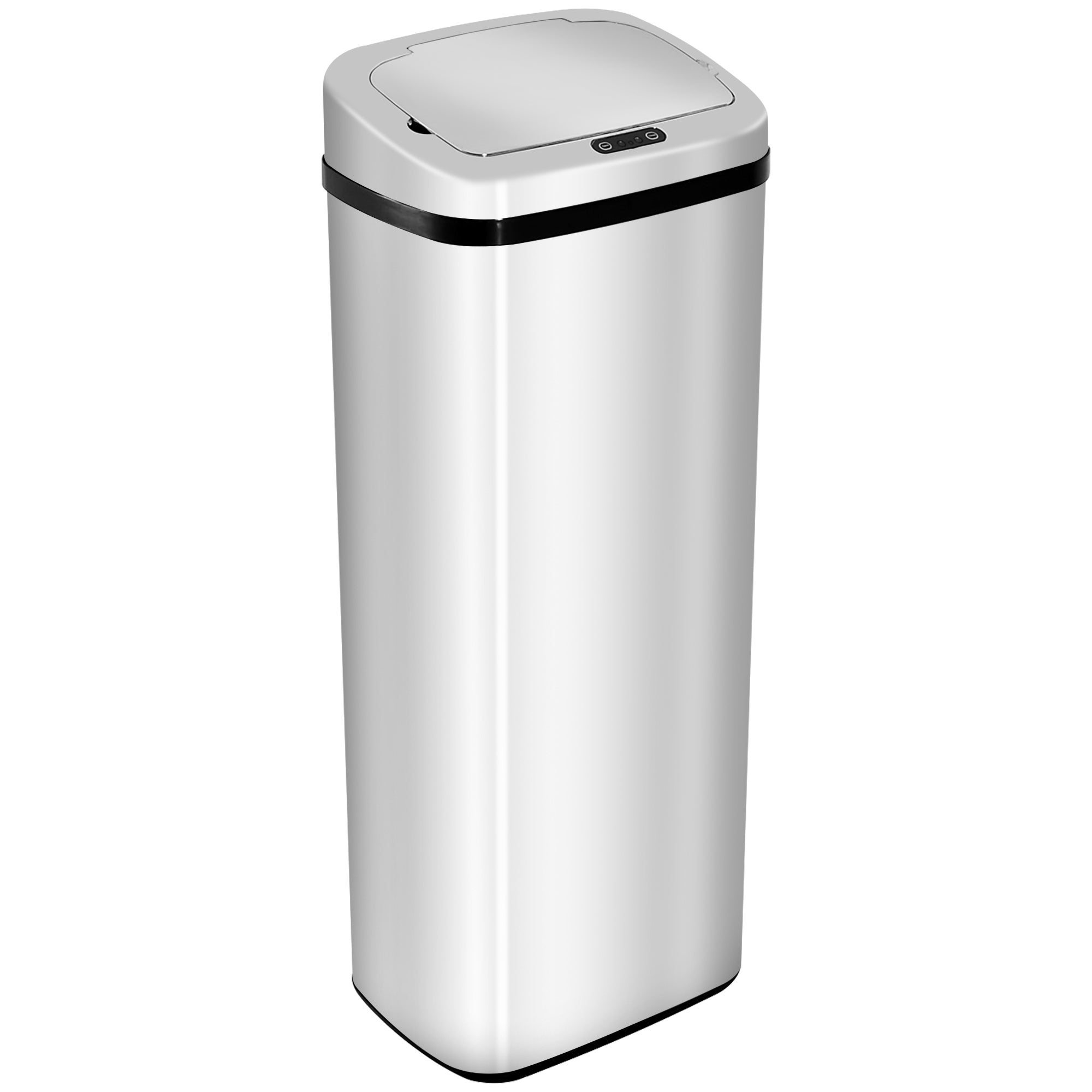 HOMCOM 50L Motion Sensor Rubbish Bin Silver/Black