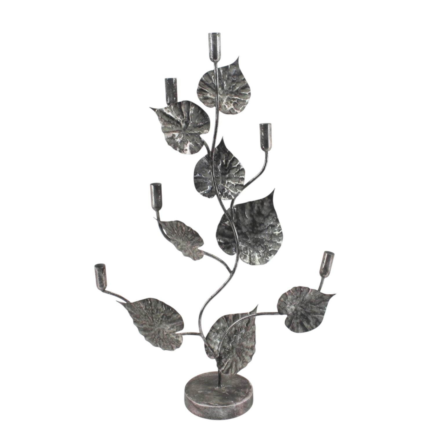 MSL 77cm Gold Metal Candle Holder Hand Finished Elegant Design