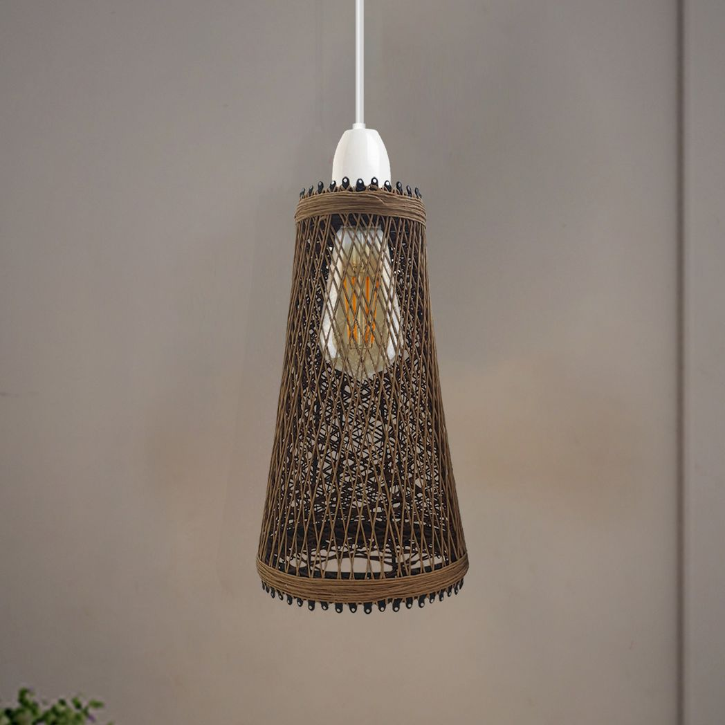 Retro Vintage 4cm Hole Barrel Cage Design Lampshade Easy Fit