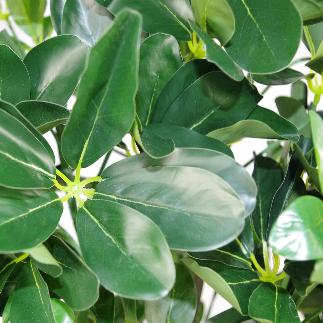 Leaf 95cm Dark Green Artificial Dwarf Umbrella Tree Plant in Pot