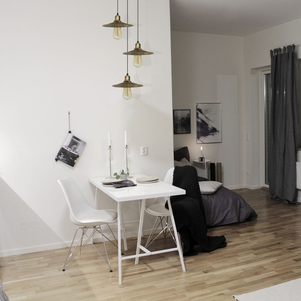 4 Head Vintage Industrial Brushed Brass Ceiling Pendant Easy Fit Light  Metal 22cm Ceiling Lighting Shade