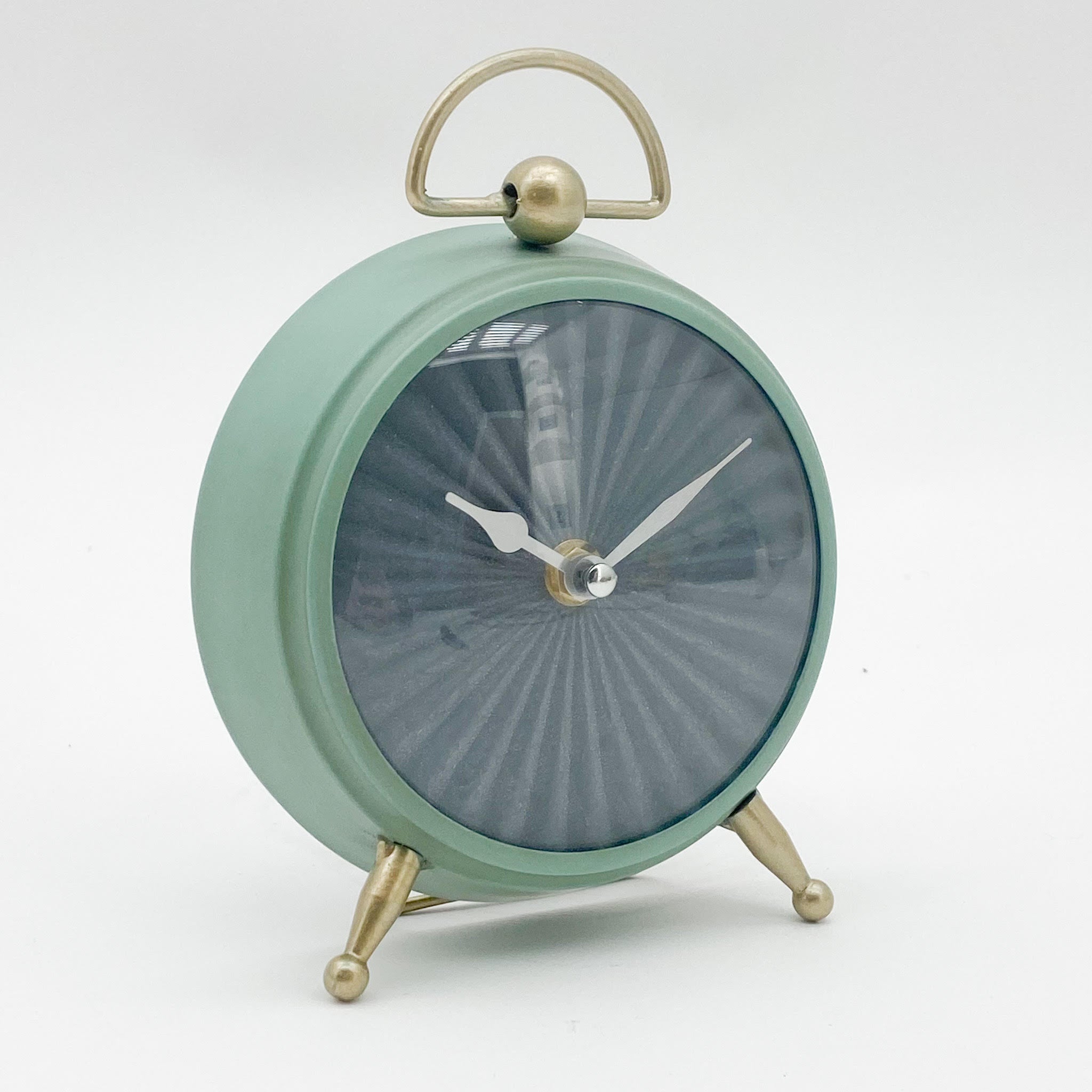 MSL 19cm Hand Finished Table Clock Requires 1 x AA Battery