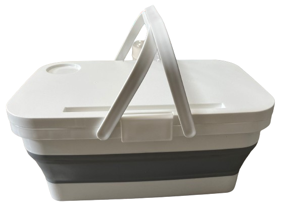<h1>Collapsible Picnic Basket with Tray for Easy Outdoor Dining</h1>