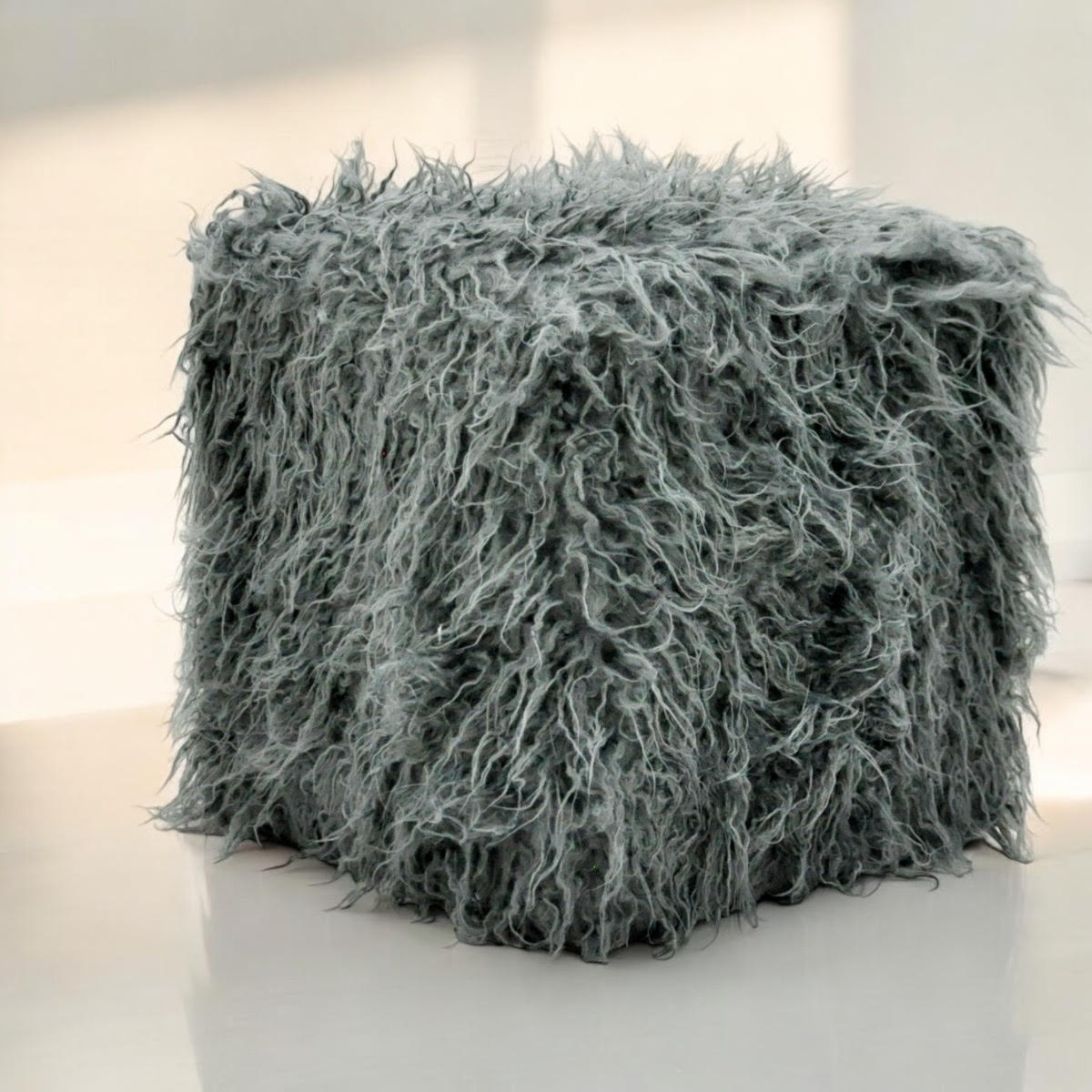 MSL Fluffy Footstool