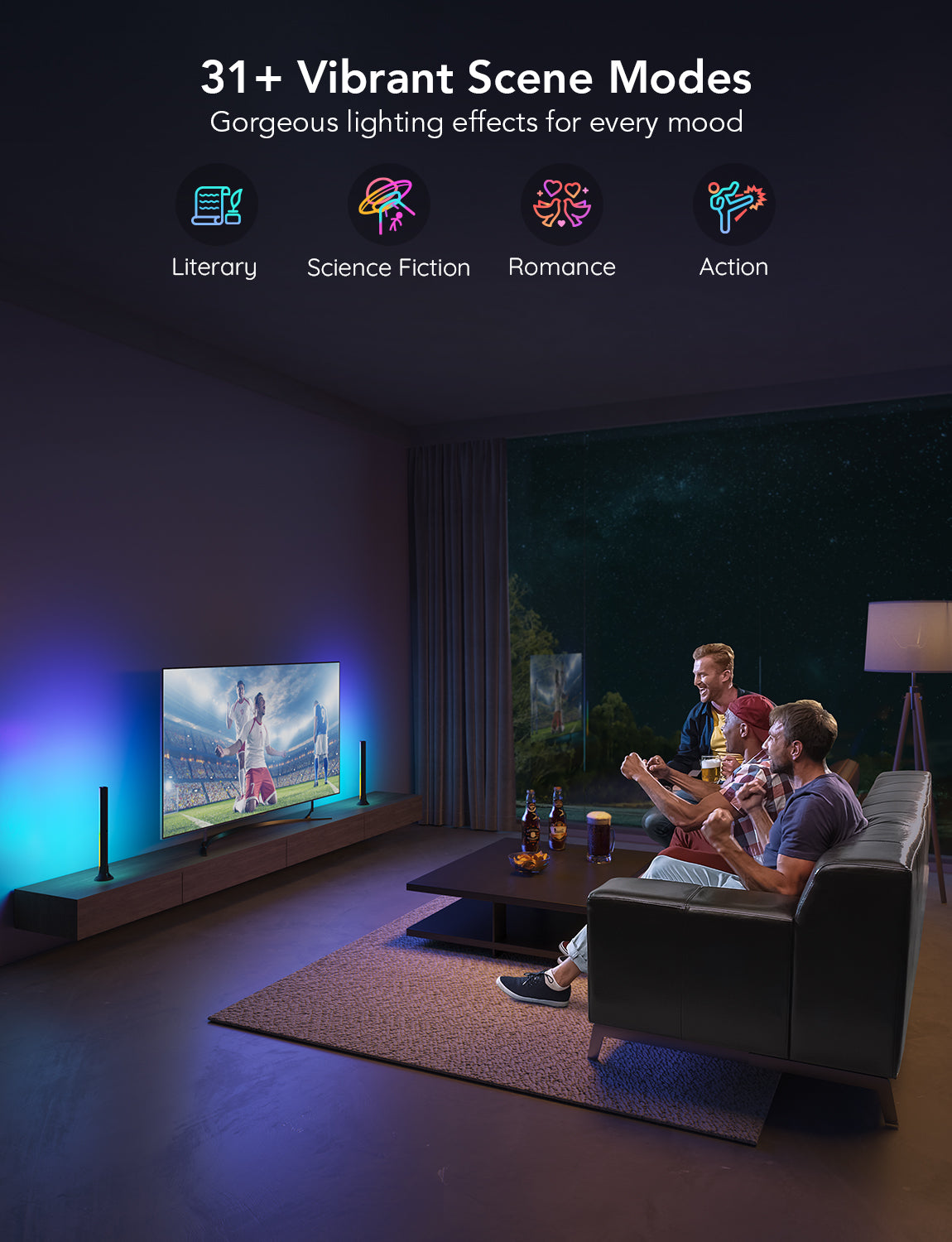 GOVEE RGBIC TV LIGHT BAR 45-70 IN TV