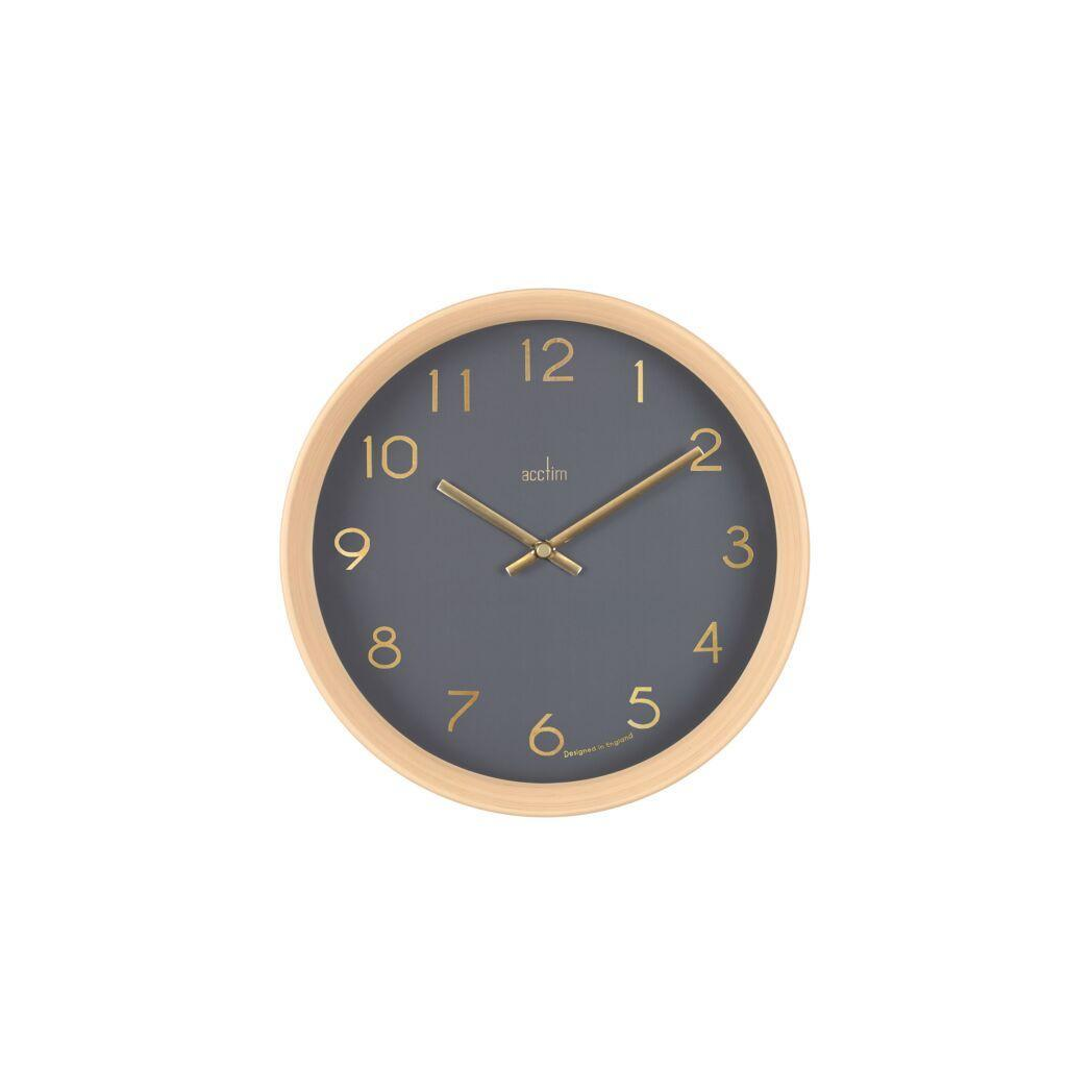 Acctim Upsilon 25cm Light Wood Effect Wall Clock 22677