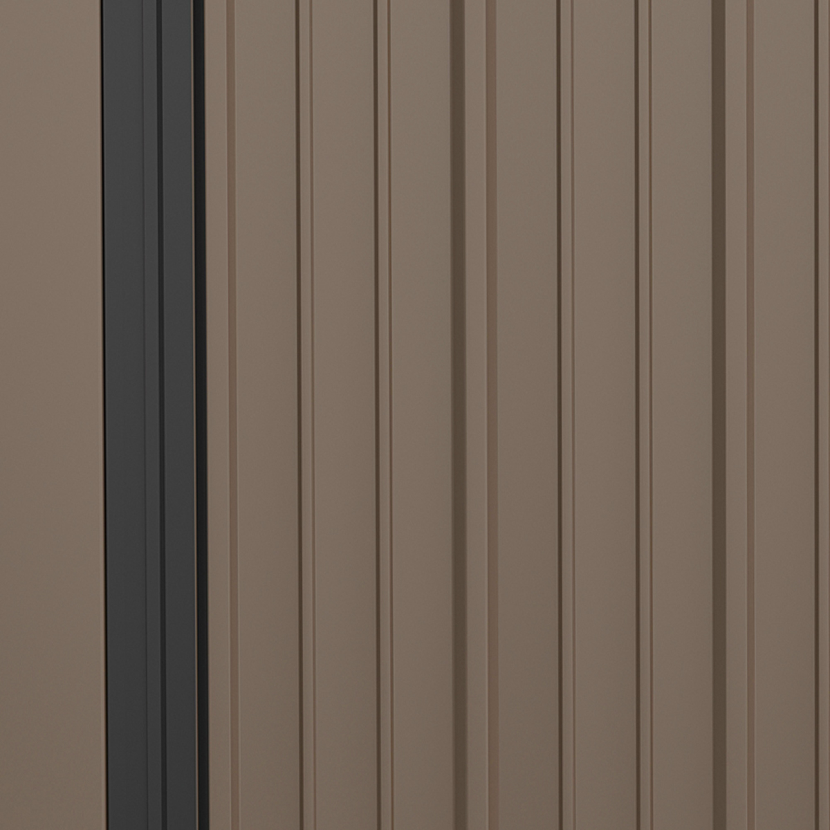 Outdoor Steel Garden Storage Shed with Lockable Door and Sloped Roof for Backyard