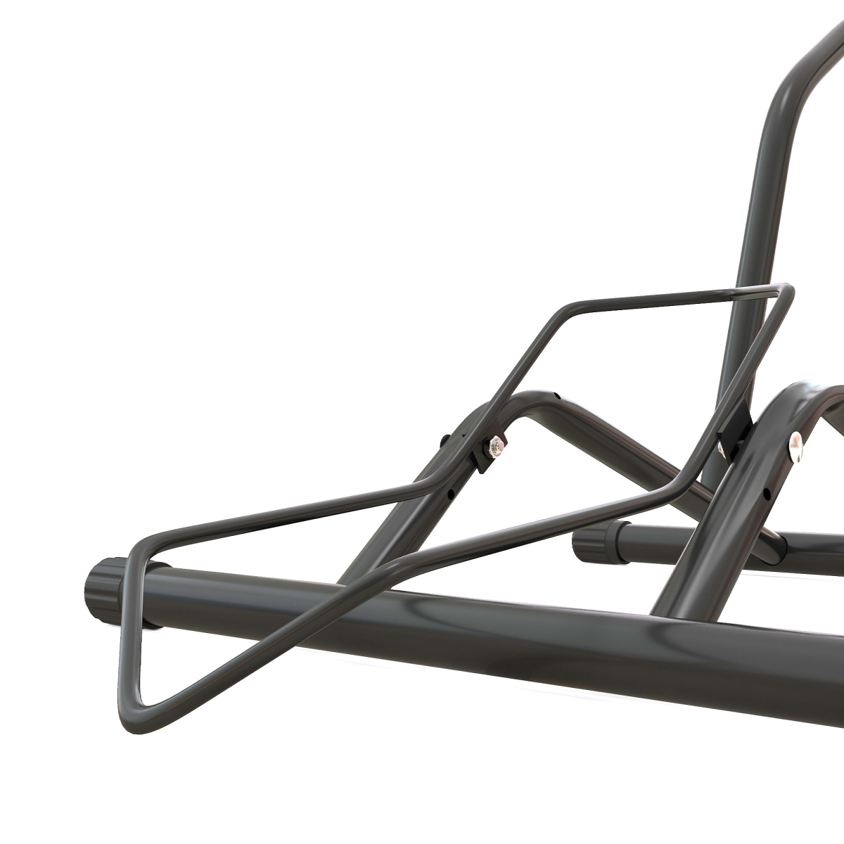 SPORTNOW Steel Bike Storage Rack with Auto-Lock for Indoor Use