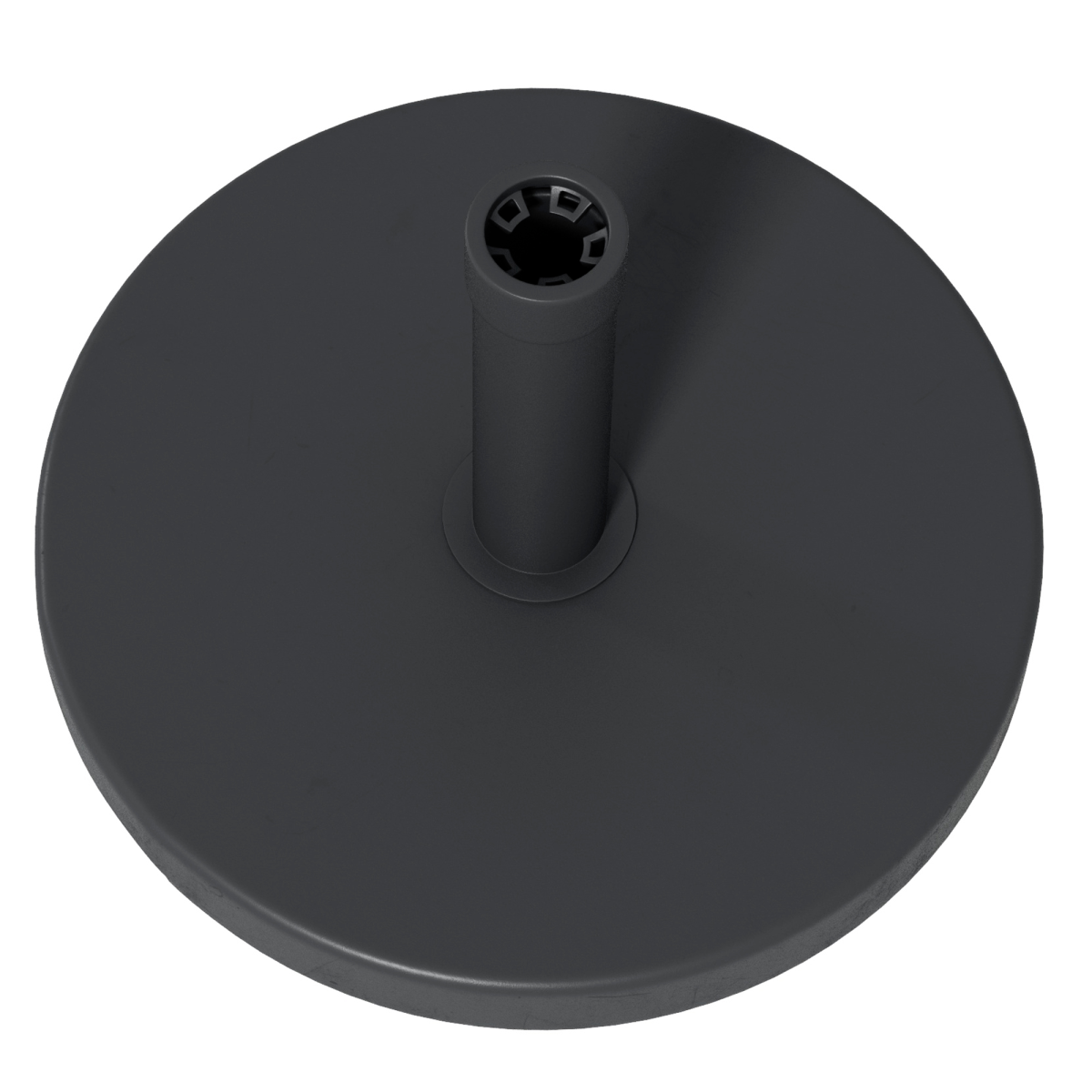 Outsunny 15kg Heavy Duty Round Concrete Parasol Base, Black