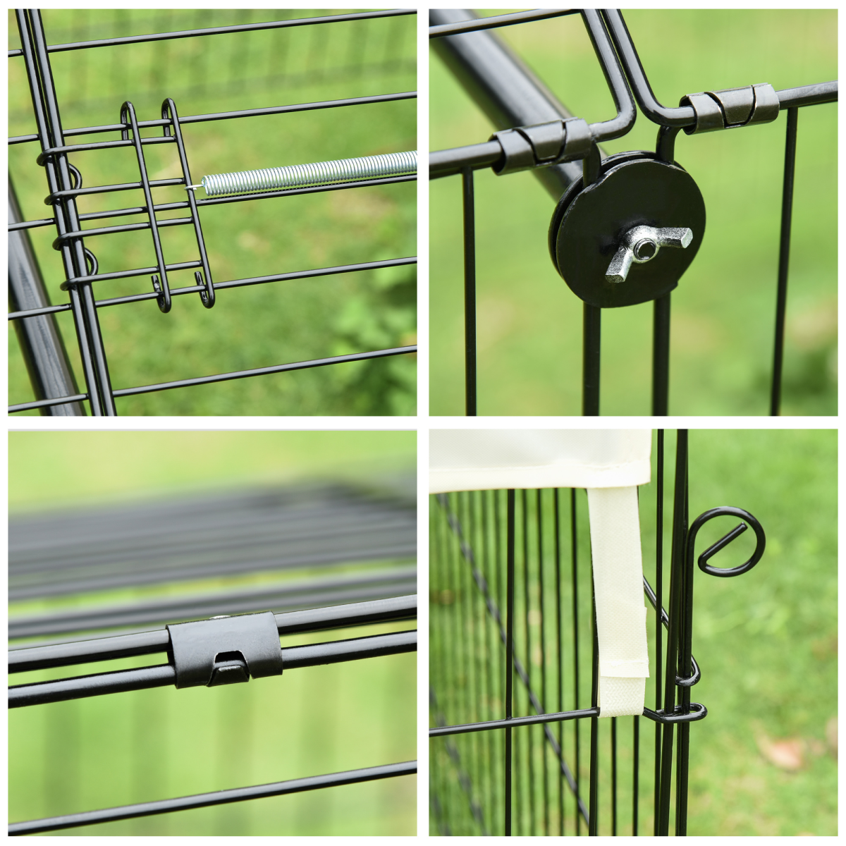PawHut Spacious Outdoor Pet Shelter with Weather Cover, Portable