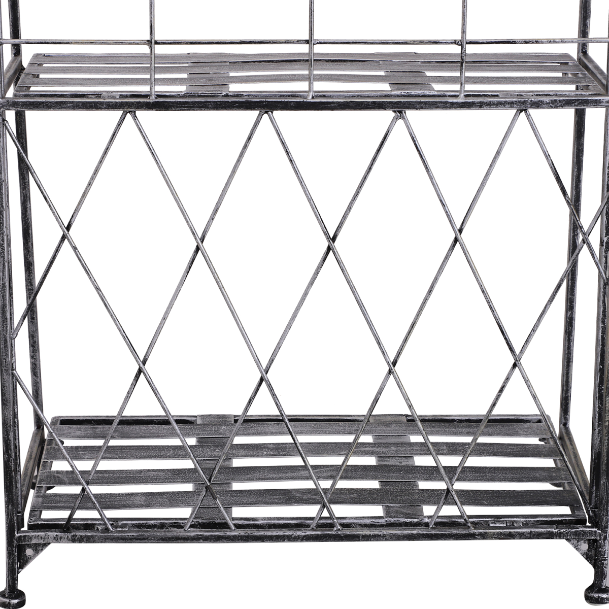 3-Tier Metal Folding Plant Stand Display Rack for Indoor and Outdoor Use