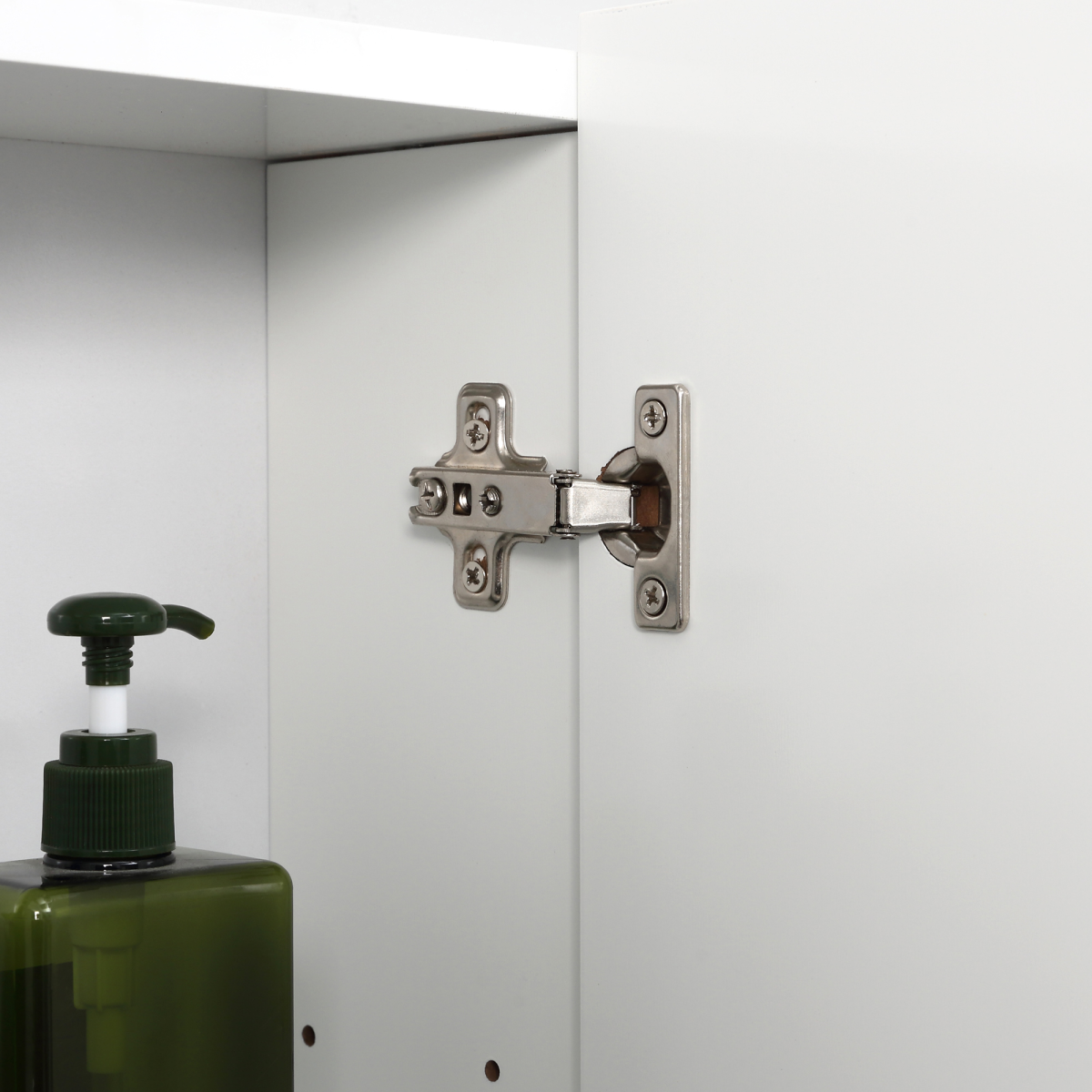 kleankin Wall-Mounted Bathroom Mirror Cabinet with Door, White