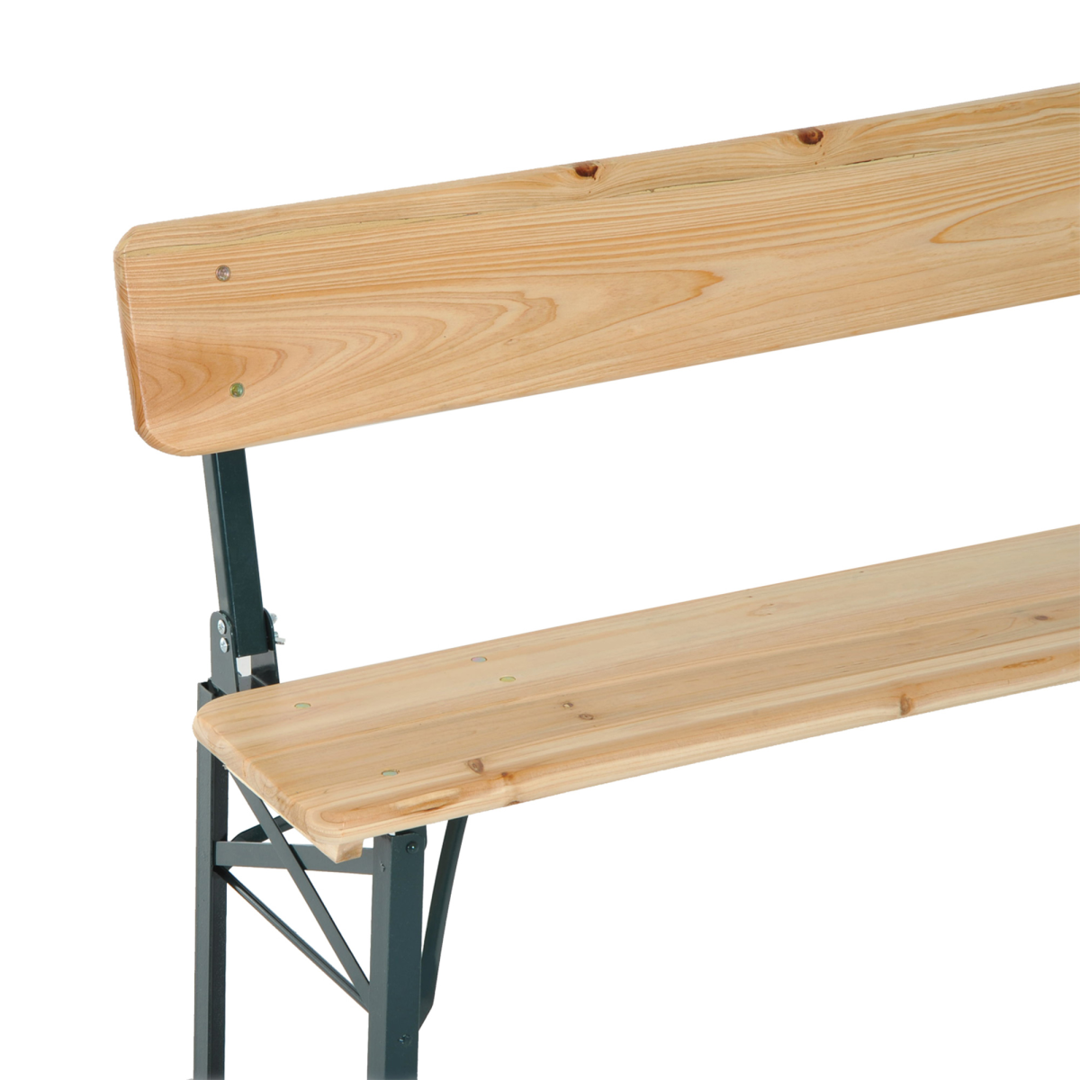Outsunny 3-Piece Fold-Out Wooden Table and Bench Set