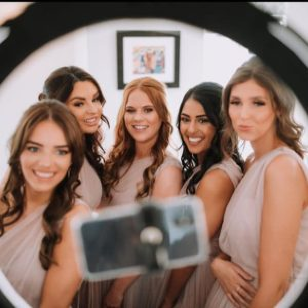 Native Lighting Eclipse Ring Light with Adjustable Tripod and 3 Phone Holders