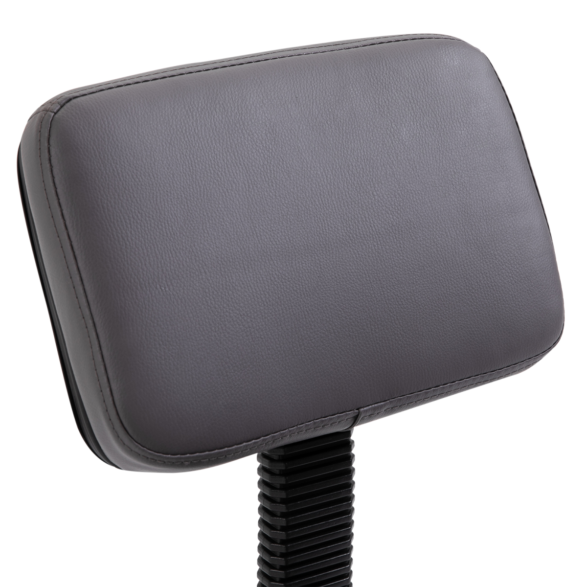 HOMCOM Adjustable Height Saddle Stool with Seat and Back Pad, 360° Swivel Castor Wheels