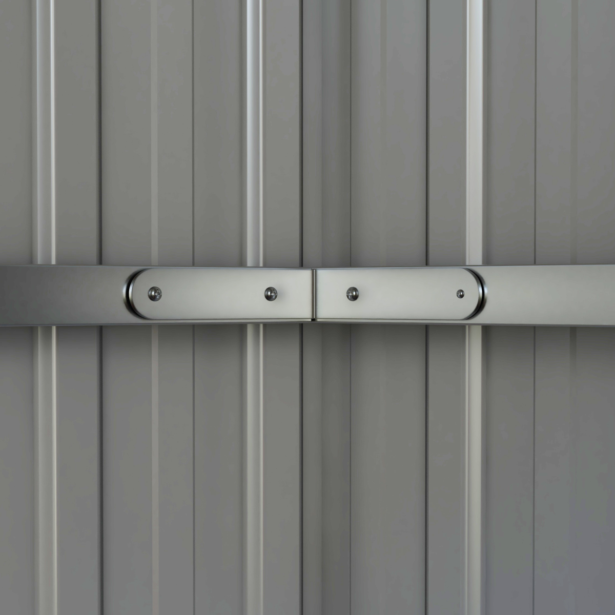 Outsunny 11 x 5.6ft Galvanised Steel Garden Shed, Lockable Door, Grey