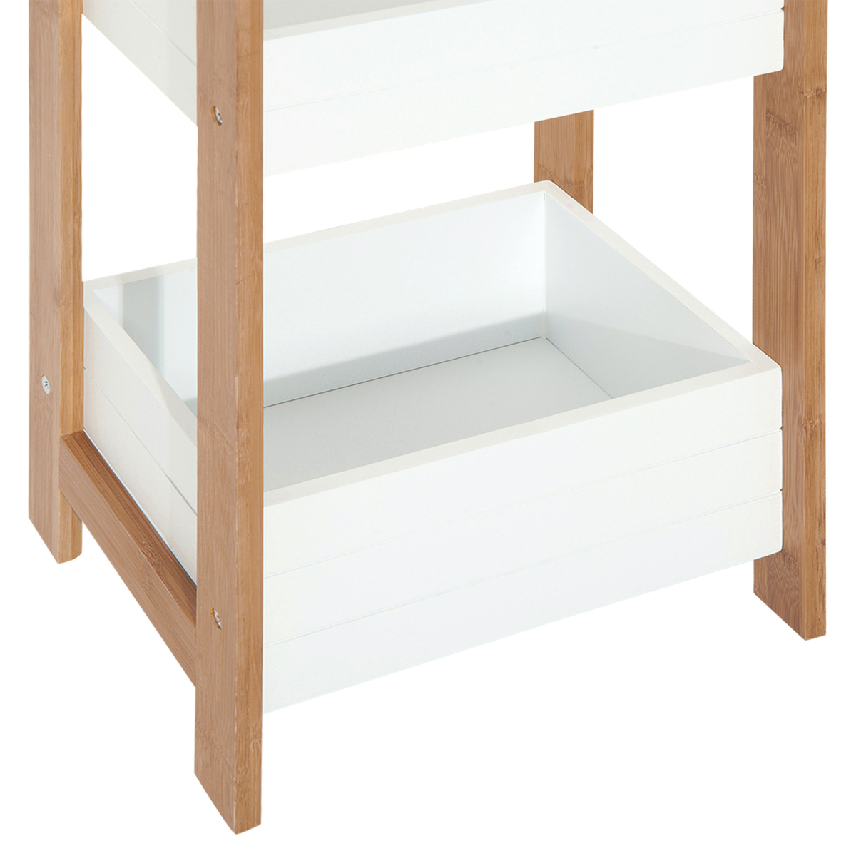 HOMCOM 3-Tier Bamboo Bathroom Shelf