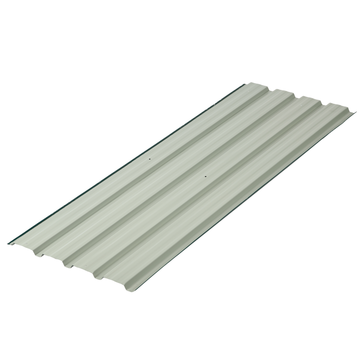 Outsunny Pack of 12 Galvanised Steel Roofing Sheets, Green